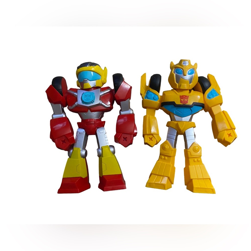 Transformers Rescue Bots Academy Mega Mighties Bumblebee & Hot Shot 10” Figures